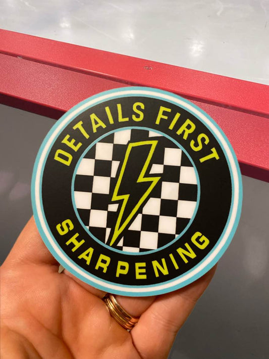 Details First Sharpening Sticker